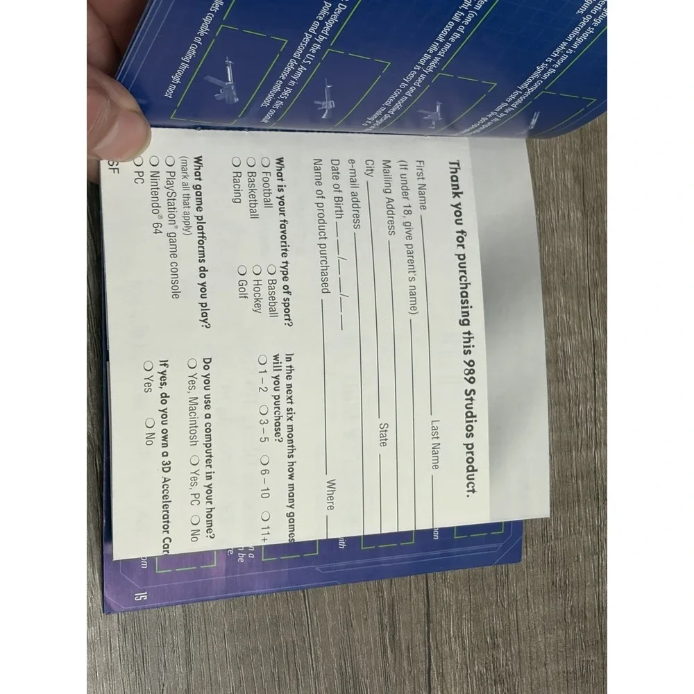 Syphon Filter PS1 Manual Only‎ Sony PlayStation 1 Booklet